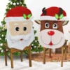 Santa & Dear Decorative Dining Room Chair Covers -Christmas Decoration Shop Santa And Reindeer Dining Chair Slip Covers 1 result 600x600 1
