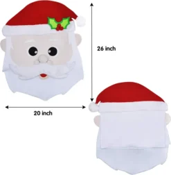 Santa & Dear Decorative Dining Room Chair Covers 11 Santa & Dear Decorative Dining Room Chair Covers -Christmas Decoration Shop Santa And Reindeer Dining Chair Slip Covers 4 result 600x612 1