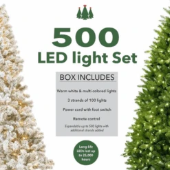 King Of Christmas 500 Warm White & Multi-Color LED String Light Set