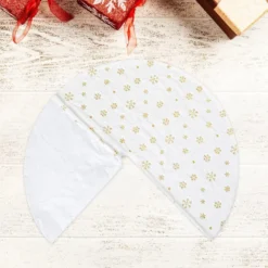White Soft Plush Faux Fur Christmas Tree Skirt 48in -Christmas Decoration Shop Sequin Tree Skirt 48in 3 result 600x600 1