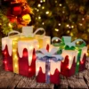 3pcs Light Up Gift Box Christmas Decoration -Christmas Decoration Shop Set of 3 Snow Christmas Lighted Gift Boxes 1 result 600x600 1