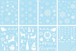 243pcs Christmas Snowflake Window Clings 8 Sheets 12 243pcs Christmas Snowflake Window Clings 8 Sheets -Christmas Decoration Shop Snowflakes Window Clings 243 Pcs 5 result 600x404 1