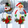 2pcs Snowman And Santa LED Christmas Solar Stake Lights 2 2pcs Snowman And Santa LED Christmas Solar Stake Lights -Christmas Decoration Shop Snowman Santa Yard Stake Light 5 result 600x600 1