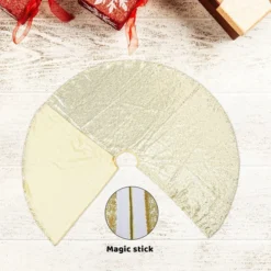 Gold Sequin Christmas Tree Skirt 48in -Christmas Decoration Shop Sparkly Sequin Tree Skirt Gold 48in 5 result 600x600 1