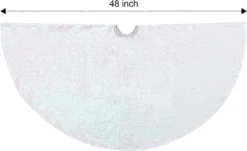 White Sequin Christmas Tree Skirt 48in 12 White Sequin Christmas Tree Skirt 48in -Christmas Decoration Shop Sparkly Silver Sequin Christmas Tree Skirt 8in 5 result 600x366 1