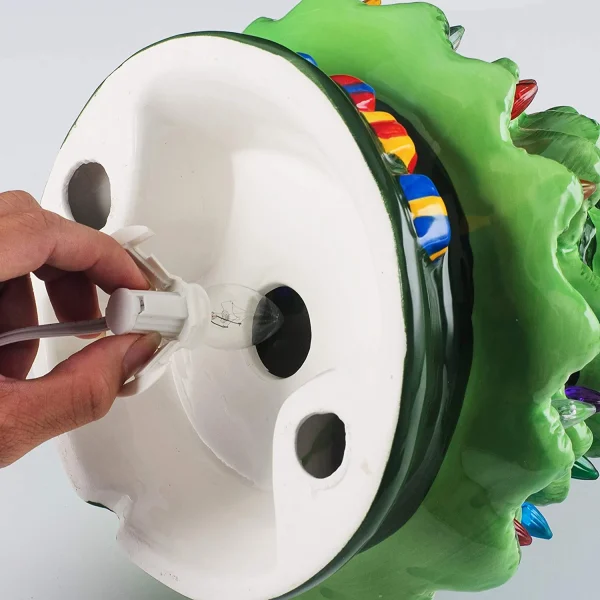 Pre Lit Ceramic Tabletop Christmas Tree 15in 8 Pre Lit Ceramic Tabletop Christmas Tree 15in - Image 6