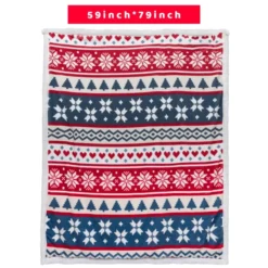 Twin Size Cozy Fleece Christmas Throw Blanket -Christmas Decoration Shop Throw Blanket 6 result 600x600 1