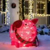 80 LED Tinsel Pig Outdoor Yard Lights 21in -Christmas Decoration Shop Tinsel Pig LED Yard Light 21in 1 600x600 1