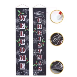 Welcome And Merry Christmas Front Porch Signs -Christmas Decoration Shop Welcome and Merry Christmas Porch Hanging Sign 4 result 600x600 1