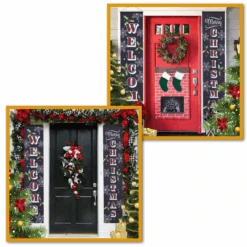 Welcome And Merry Christmas Front Porch Signs -Christmas Decoration Shop Welcome and Merry Christmas Porch Hanging Sign 7 600x600 1
