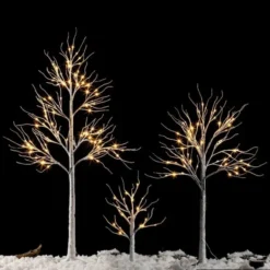 Christmas LED White Birch Tree Decoration 2ft 4ft And 6ft -Christmas Decoration Shop White Birch Tree Decoration Combo Set 2ft 4ft 6ft 4 1 600x600 1