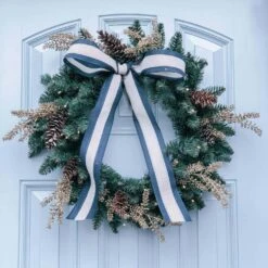 King Of Christmas 24" Tribeca Spruce Blue Wreath Unlit 10 King Of Christmas 24" Tribeca Spruce Blue Wreath Unlit -Christmas Decoration Shop a97b16665cd086082e3e6e42d5db1abf