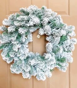 King Of Christmas 24" King Flock® Wreath With Warm White LED Lights (Battery Operated) 22 King Of Christmas 24" King Flock® Wreath With Warm White LED Lights (Battery Operated) -Christmas Decoration Shop e4927ac6bbc9b63fbb19b26282332d55 fc3b032f 86c2 4393 af16 0488d12b2ee5