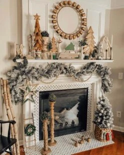 King Of Christmas 9' X 12" King Flock® Garland Unlit -Christmas Decoration Shop eddae3990d0f81b2fd9d44e967f30b7b