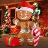 8ft Christmas Inflatable Gingerbread Man Yard Décor -Christmas Decoration Shop ginger 1 83f60524 8973 4271 8984 a1652e2d52cb 600x600 1