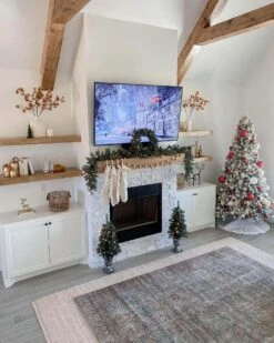 King Of Christmas Tribeca Spruce Blue Collection 4-Piece Set With Warm White LED Lights (Battery Operated) -Christmas Decoration Shop irishrivera deck the halls 2022 11 10 07 31 44 instagram 1