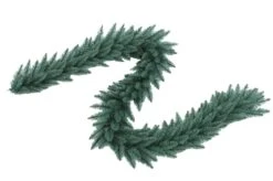 King Of Christmas 9' X 12" Tribeca Spruce Blue Garland Unlit -Christmas Decoration Shop tribeca blue spruce artificial christmas garland