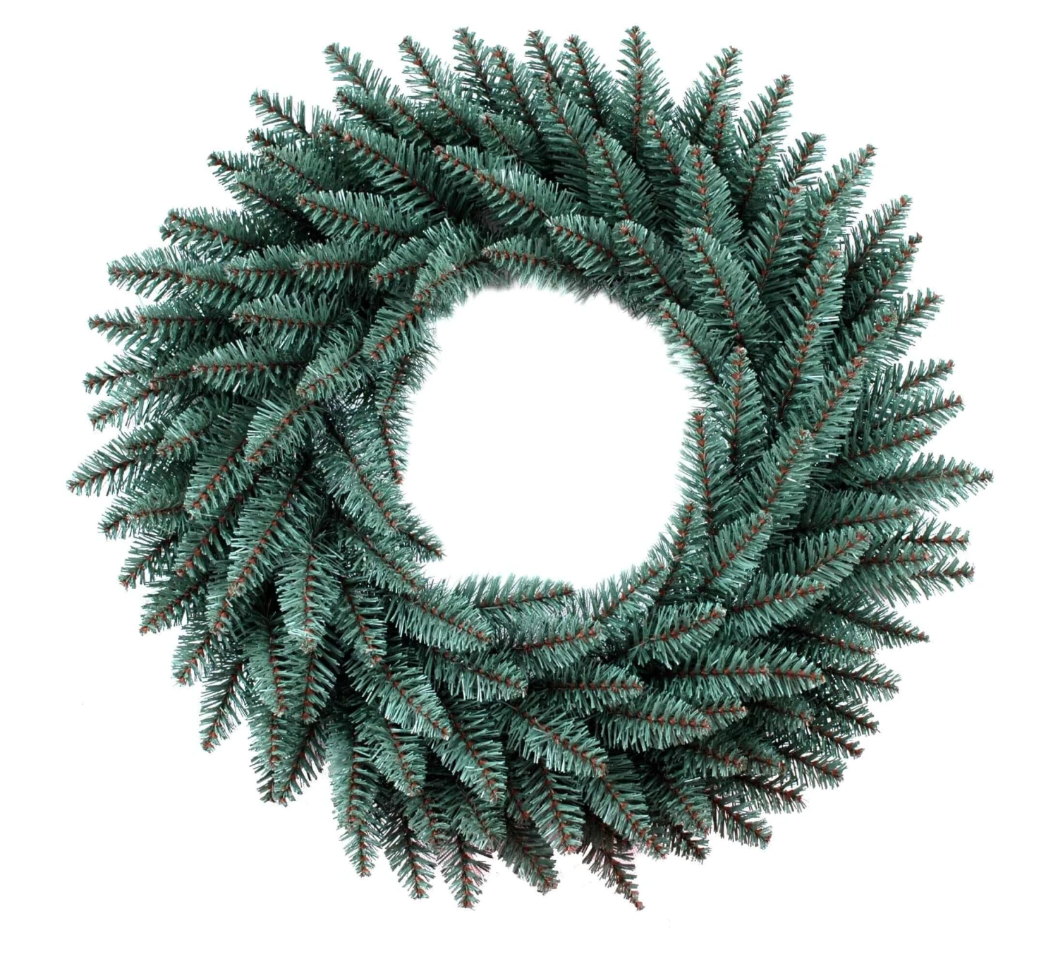 King Of Christmas 24" Tribeca Spruce Blue Wreath With Warm White LED Lights (Battery Operated) 4 King Of Christmas 24" Tribeca Spruce Blue Wreath With Warm White LED Lights (Battery Operated) - Image 2